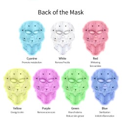 7 colors LED electric face and neck mask - acne treatment - light therapySkin