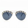 Steampunk sunglasses with decorative metal skullsSunglasses