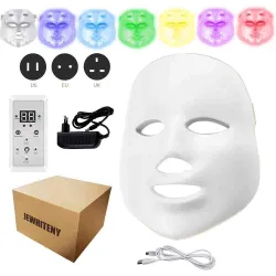 7 colors LED electric face and neck mask - acne treatment - light therapySkin