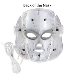 7 colors LED electric face and neck mask - acne treatment - light therapySkin