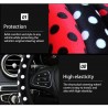Car steering wheel cover - plush - dots designSteering wheel covers