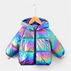 Duck down jacket with hood - for kidsKids