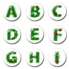 26 letter 30 mm fridge magnet - child letter magnet - cartoon kids gifts glass magnetic refrigerator stickersDecoration