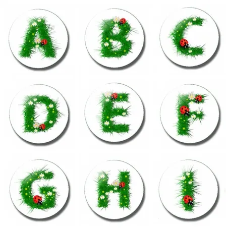 26 letter 30 mm fridge magnet - child letter magnet - cartoon kids gifts glass magnetic refrigerator stickersDecoration