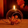 romantic wedding dinner decor - classic crystal transparent glass hanging candle holder - candlestickCandles & Holders
