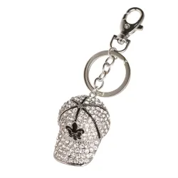 Crystal baseball hat - keychainKeyrings