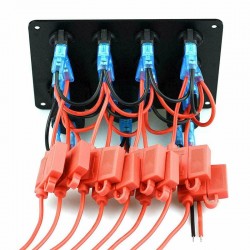 8 Gang toggle switch panel - 12V - 24V - Dual USB - digital voltmeter - waterproofSwitches