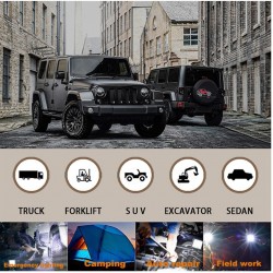 6D lens - 5 inch - 30W 12V - LED light bar - reflector for 4x4 ATV SUV trucks - spot / fog light - halo - driving lightsLED l...