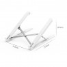 MacBook / laptop pc plastic stand - with silica gel protection - adjustable & foldableStands