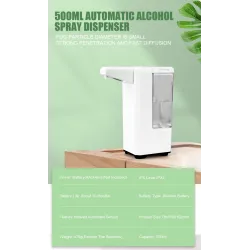 500ml - automatic - touchless alcohol dispenser - hand sanitiserHealth & Beauty