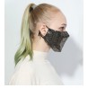 Fashionable cotton face/mouth mask with sequins - anti-pollution - breathable - protectionMouth masks