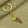 Gold Gun KeychainKeyrings
