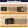 Luxury knitted belt with automatic buckleBelts
