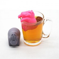 Silicone hippo shaped - tea infuser - reusable - 1pcsTea infusers