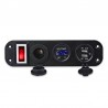 Toggle switch panel - 5V - 4.2A - dual USB - 12V - LED - Voltmeter for cars - boats - trucksElectronics & Tools