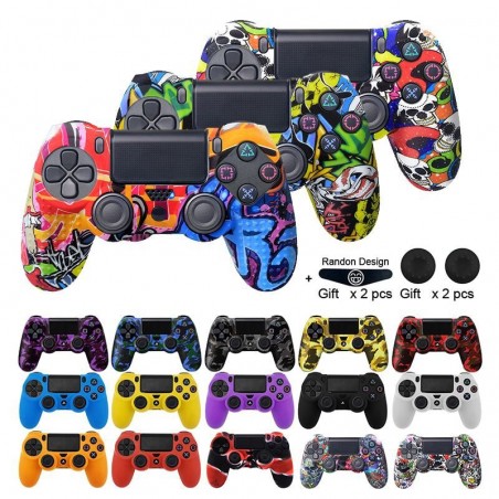 Silicone - gel rubber - case cover - sony playstation 4 - PS4 - controller case protectionAccessories