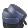 Genuine leather belt with automatic buckle - blueBelts