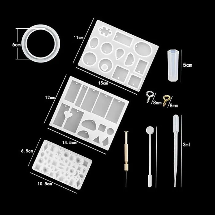 Silicone Casting - Resin Molds - Tools Set - Resin Jewelry - DIYToys
