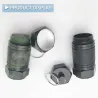 2Pcs - Metal Medicine Box - Pill Capsule - Waterproof - Outdoor - Key ringKeyrings