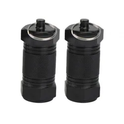 2Pcs - Metal Medicine Box - Pill Capsule - Waterproof - Outdoor - Key ringKeyrings