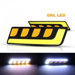 DRL car lights - LED - COB - waterproof - 12V - 2 piecesDaytime Running Lights (DRL)