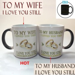 To My Wife / To My Husband - temperature color changing mug - 350 mlDrinkware