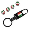 Italian flag - stainless steel - black - 4pcs/set - car valuesStickers