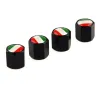 Italian flag - stainless steel - black - 4pcs/set - car valuesStickers
