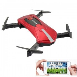 Eachine E52 - WiFi - FPV - Selfie Drone - Foldable - 0.3MP - Red - RTFDrones