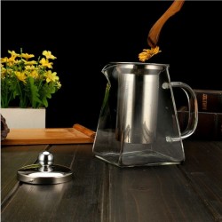 Heat Resistant Glass - Teapot - Stainless SteelTea infusers
