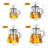 Heat Resistant Glass - Teapot - Stainless SteelTea infusers