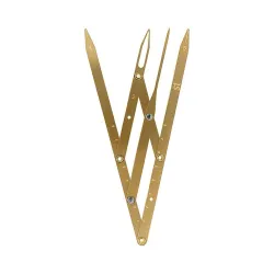 Stainless steel - Eyebrow Caliber - Measure Tool - Gold - Black - SilverMake-Up