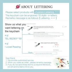 Custom Lettering - Keyring - GreyKeyrings