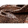 Elegant square scarf with leopard print - silkScarves