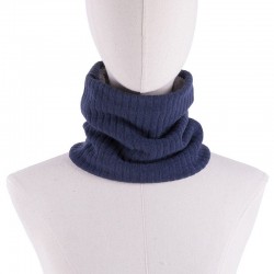 Knitted warm scarf with plush - unisexScarves