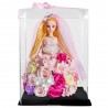 Princess doll made of infinity roses with LED lightDecoration