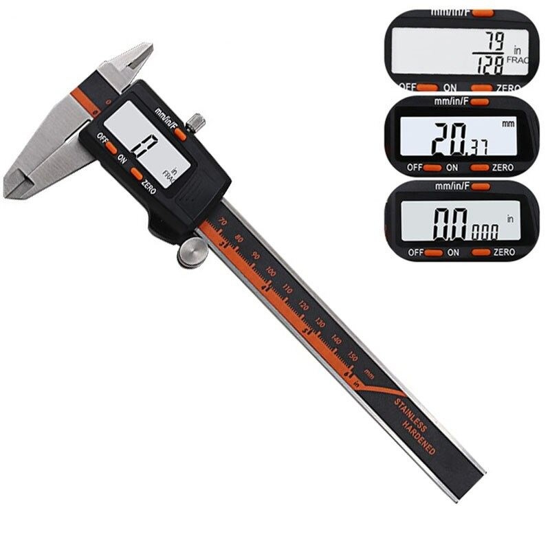 Measuring Tool - Stainless Steel - Digital Caliper - Black - SilverCalipers