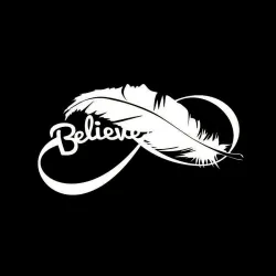 Bird feather - vinyl car stickerStickers