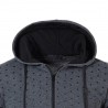 Warm hoodie with zipper - long sleeve - polka-dot printHoodies & Sweatshirt