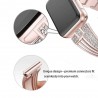 Stainless steel strap - crystal bracelet for Apple Watch 6/5/4/3/2Accessories