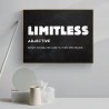 LIMITLESS - inspirational quote - wall poster - canvasPlaques & Signs