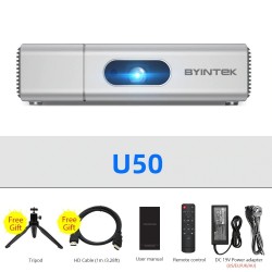 BYINTEK U50 / U50 Pro - full HD - 1080P - 2K 3D 4K - Android - Wifi - LED DLP mini projectorProjectors