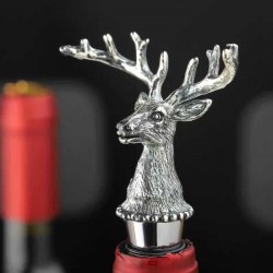 Deer head - wine bottle stopper - zinc alloyBar supply