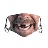 Mouth / face protective mask - reusable - cotton - 3D funny printingMouth masks
