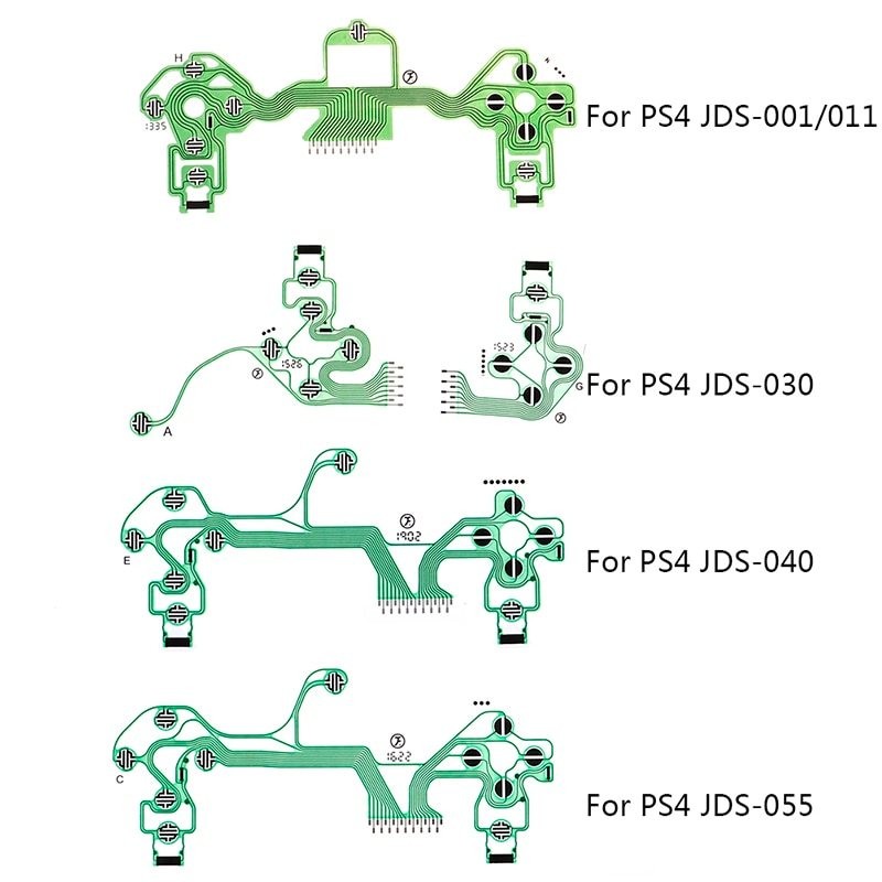 PS4 Dualshock 4 Pro Slim Controller - replacement buttons - ribbon circuit board - conductive film - flex cableRepair parts