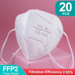 FFP2 - KN95 - PM2.5 - antibacterial protective mouth / face mask - 5-layer - reusable - 10 / 20 / 50 / 100 piecesMouth masks