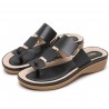 Bohemian style sandals - beach flip flops with metal decorationSandals