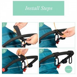 Baby stroller hooks - aluminum alloy carabiner - 2 piecesPrams