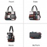 Vintage leather bag - crossbody - fur keychain - large capacityHandbags