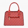 Leather handbag - crossbody - small clutch bag - geometric design - 3 pieces setSets